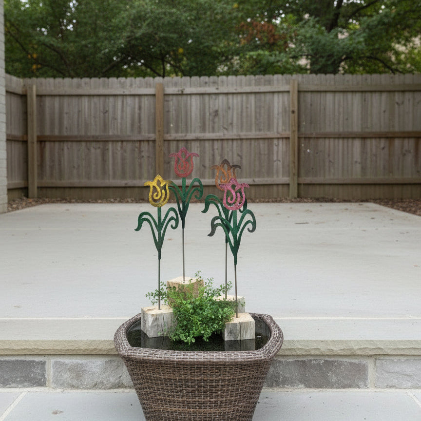 tulip garden stake