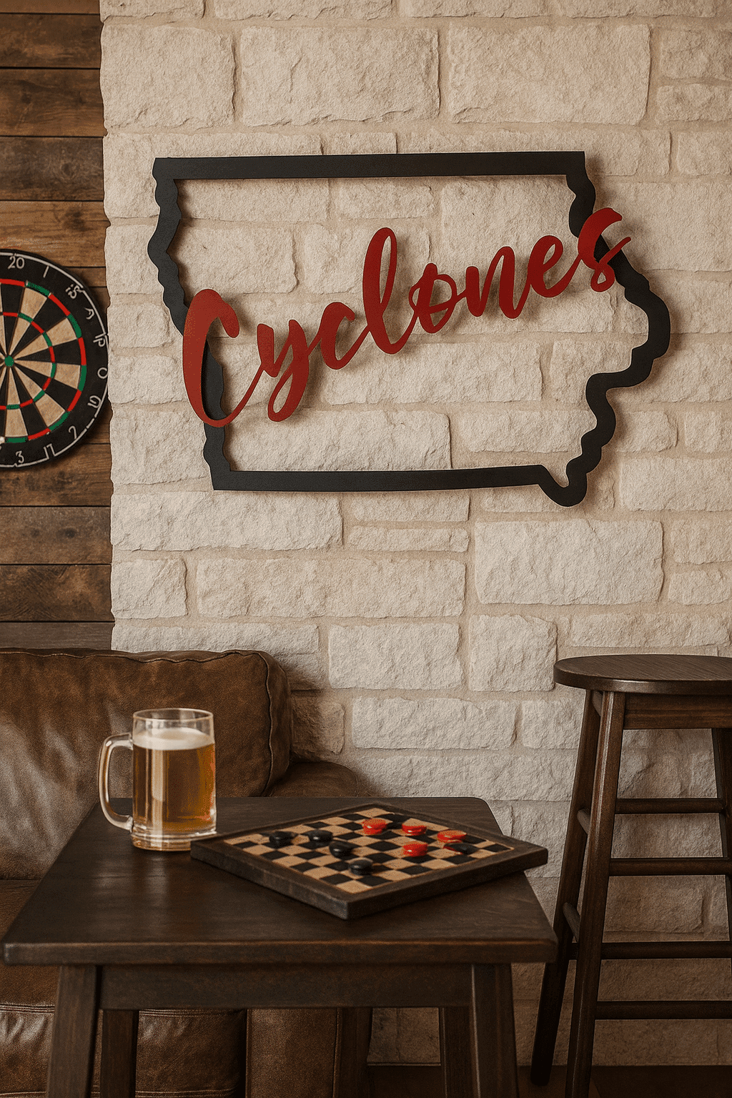 custom 14-gauge steel state outline wall art