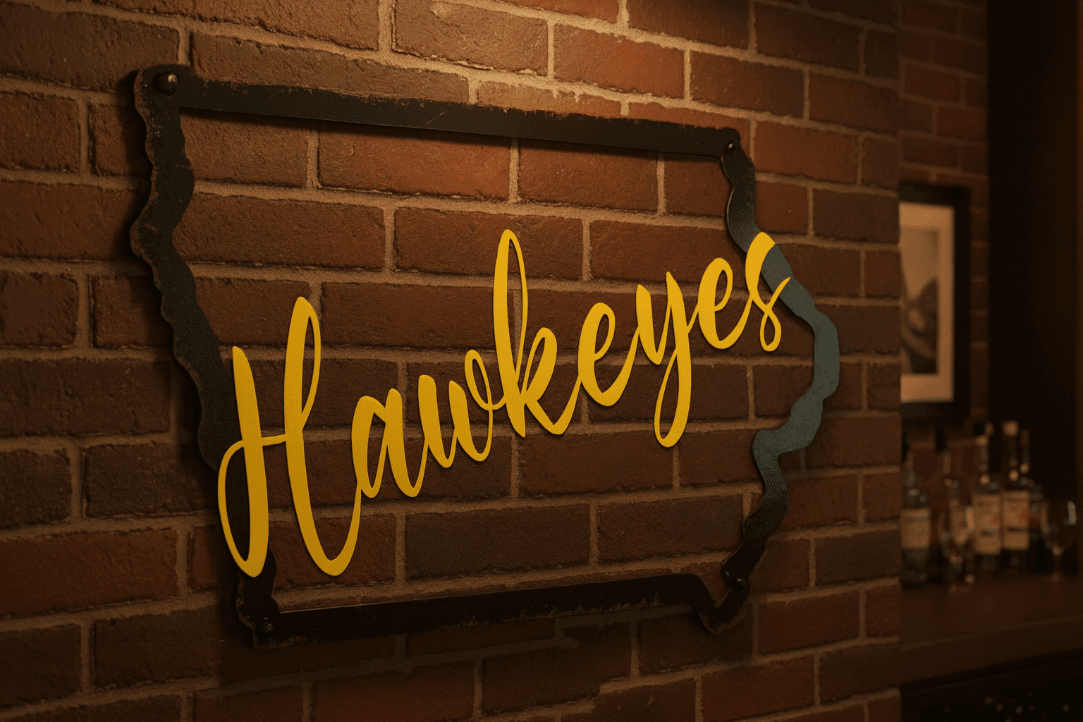 plasma cut metal sports team wall décor